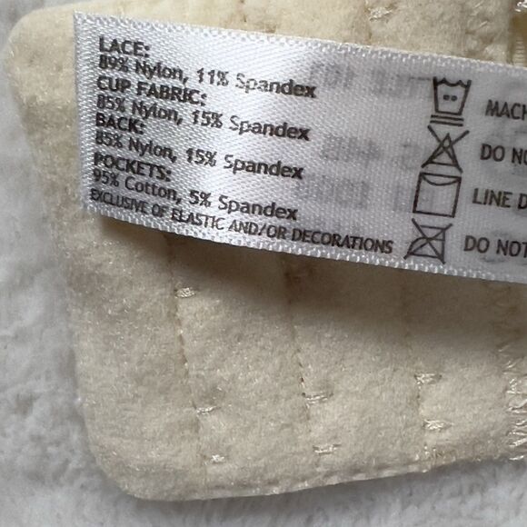 ABC 101 American Breast Care Mastectomy Bra Womens Sz 44B Beige Wireless NWT - Picture 8 of 10